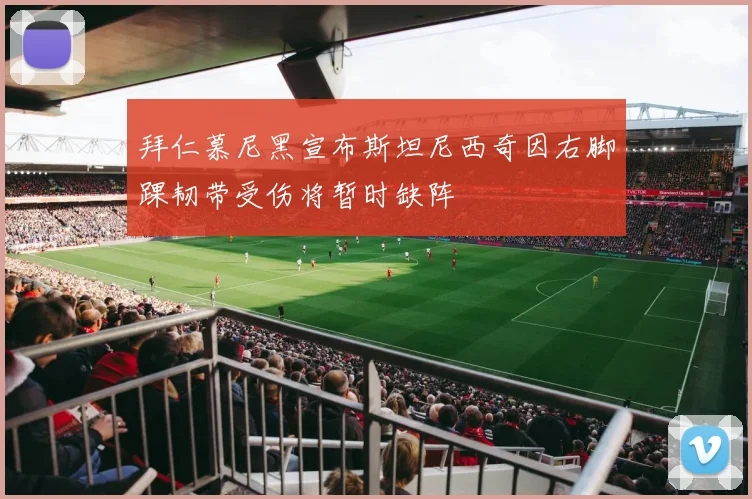 拜仁慕尼黑宣布斯坦尼西奇因右脚踝韧带受伤将暂时缺阵